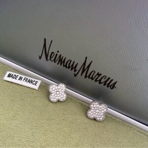 Vintage Clover Earrings 18k white gold $1,997